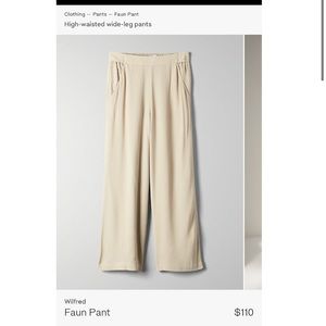 Aritzia- Wilfred Faun Pant